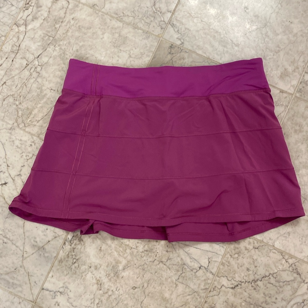 Lululemon Pace Rival Skirt 10 Tall (14” length) lilac purple